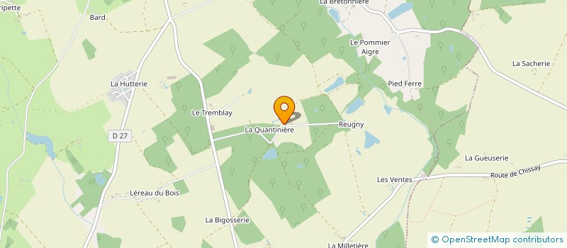 localisation de l'entreprise SCI DE LA QUANTINIERE à VALLIERES-LES-GRANDES