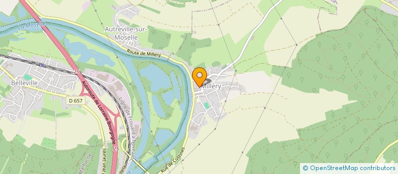 localisation de l'entreprise SCI DE LA QUEMINE  MILLERY