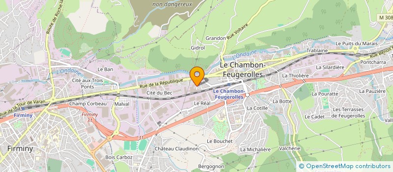 localisation de l'entreprise SCI DE LA QUICHE  LE CHAMBON-FEUGEROLLES