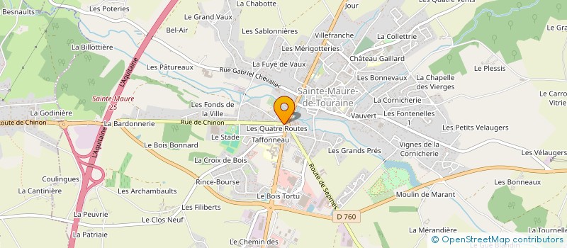 localisation de l'entreprise SCI DE LA RABOISIERE  SAINTE-MAURE-DE-TOURAINE