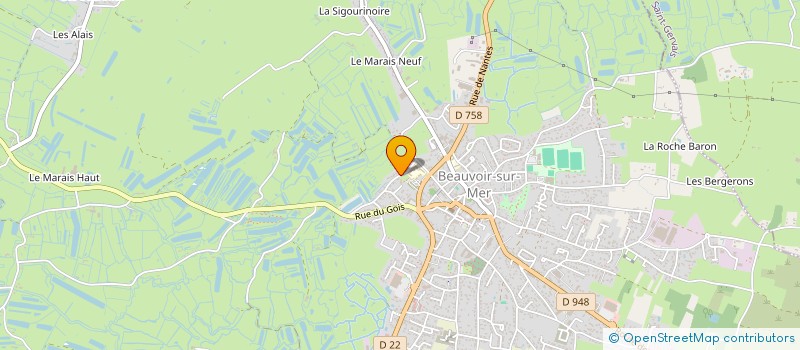 localisation de l'entreprise SCI DE LA RABOUILLERE  BEAUVOIR-SUR-MER