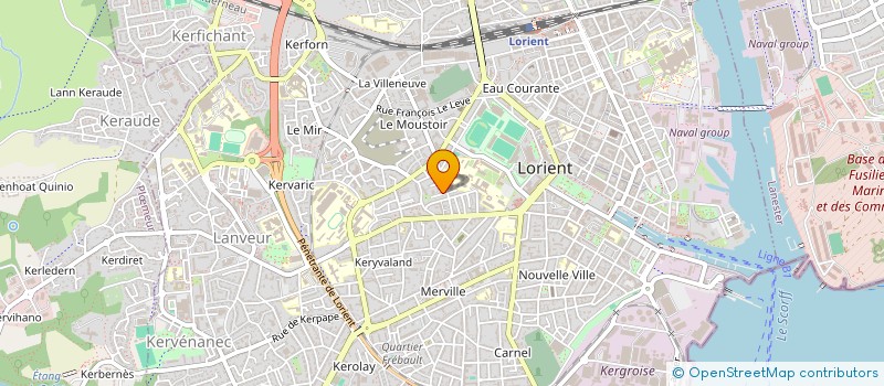 localisation de l'entreprise SCI DE LA RADE  LORIENT