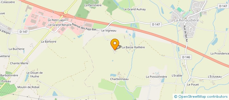 localisation de l'entreprise SCI DE LA RAILLERE à SEVREMOINE