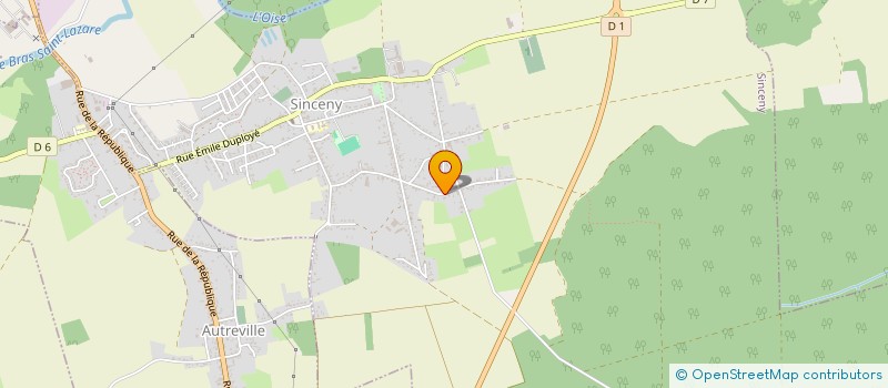 localisation de l'entreprise SCI DE LA RAINETTE  SINCENY