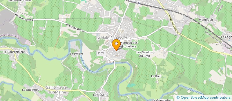 localisation de l'entreprise SCI DE LA RAIRIE  HAIE-FOUASSIERE (LA)