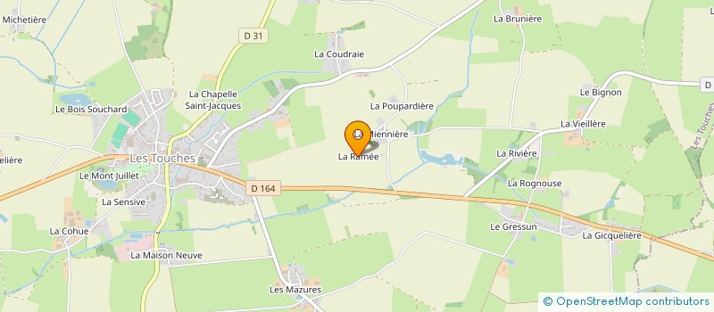 localisation de l'entreprise SCI DE LA RAMEE à LES TOUCHES