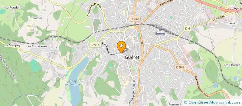 localisation de l'entreprise SCI DE LA RAMPE  GUERET