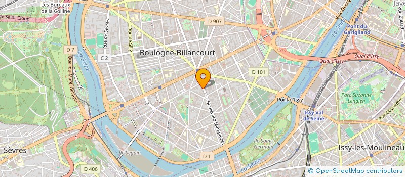 localisation de l'entreprise SCI DE LA RANCE à BOULOGNE-BILLANCOURT
