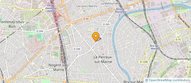 localisation de l'entreprise SCI DE LA RAVERIE  LE PERREUX-SUR-MARNE