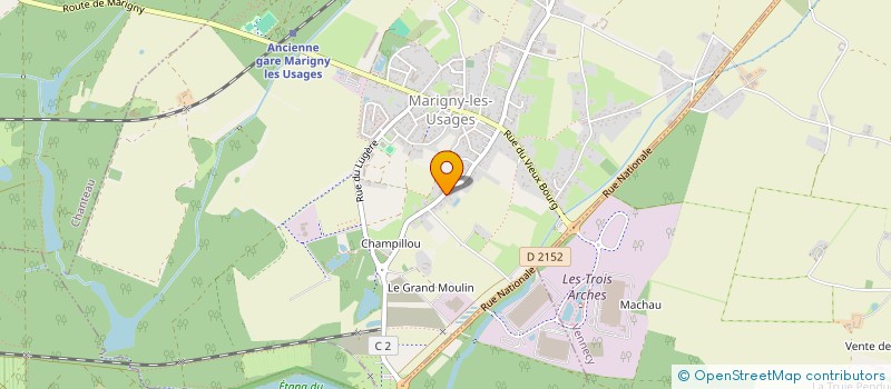 localisation de l'entreprise SCI DE LA RAVINE à MARIGNY-LES-USAGES