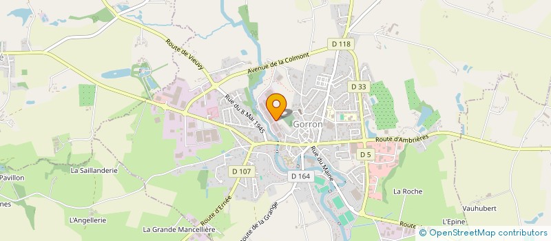 localisation de l'entreprise SCI DE LA RECUPE  GORRON