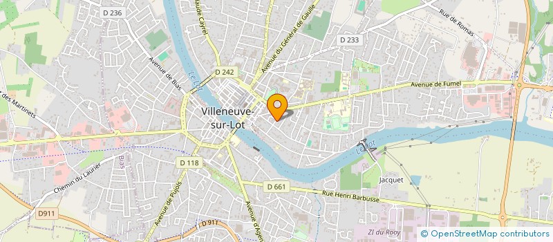 localisation de l'entreprise SCI DE LA REGE  VILLENEUVE-SUR-LOT