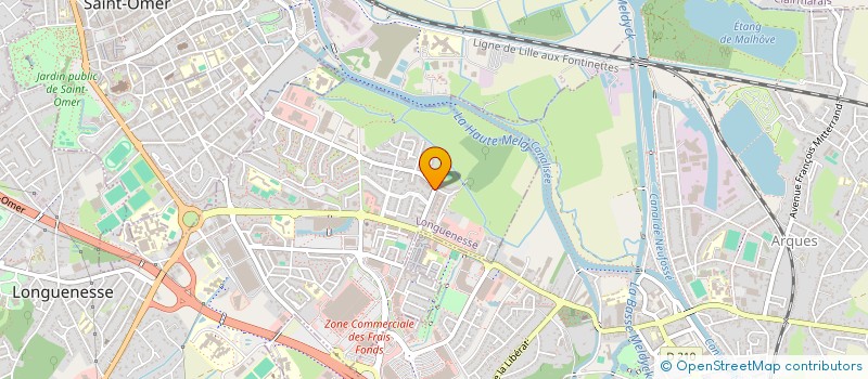 localisation de l'entreprise SCI DE LA REGION DUNKERQUOISE  LONGUENESSE