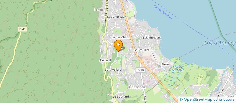 localisation de l'entreprise SCI DE LA REICE  SEVRIER