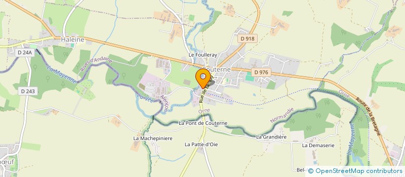 localisation de l'entreprise SCI DE LA REINIERE à RIVES D'ANDAINE