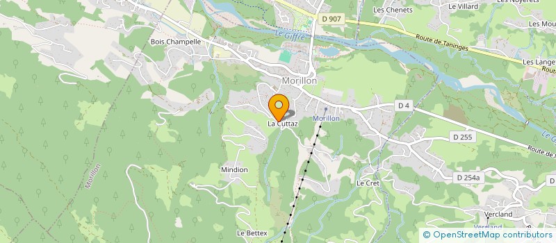 localisation de l'entreprise SCI DE LA REMISE DE LA CUTTAZ  MORILLON