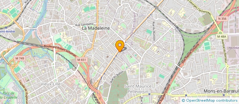 localisation de l'entreprise SCI DE LA RENAISSANCE à LA MADELEINE