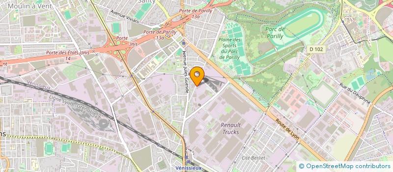 localisation de l'entreprise SCI DE LA RENAISSANCE  VENISSIEUX