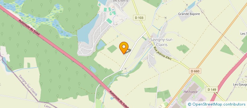 localisation de l'entreprise SCI DE LA RENARDIERE  SAVIGNY-SUR-CLAIRIS