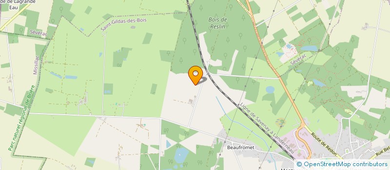 localisation de l'entreprise SCI DE LA RENARDIERE  SAINT-GILDAS-DES-BOIS