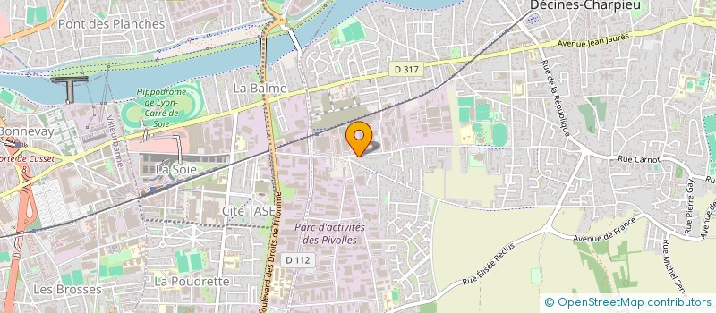 localisation de l'entreprise SCI DE LA REPUBLIQUE  DECINES-CHARPIEU