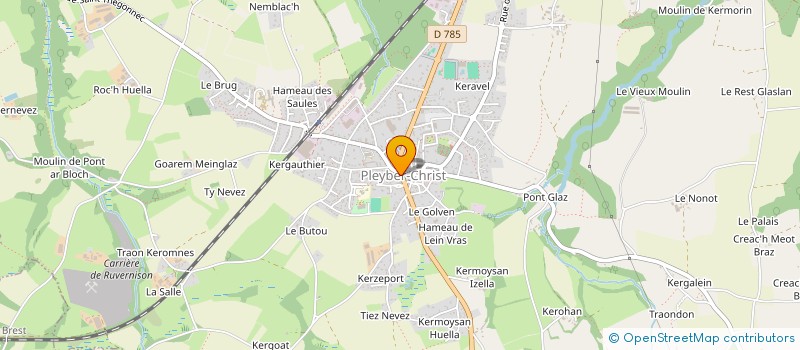 localisation de l'entreprise SCI DE LA REPUBLIQUE PLEYBER CHRIST  PLEYBER-CHRIST