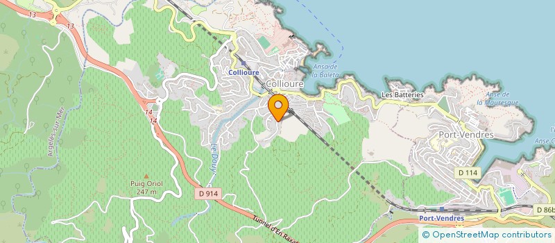 localisation de l'entreprise SCI DE LA RESIDENCE  COLLIOURE