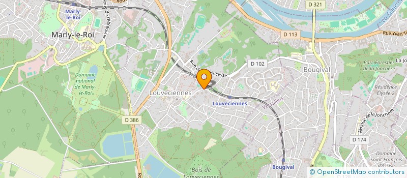 localisation de l'entreprise SCI DE LA RESIDENCE DAUPHINE  LOUVECIENNES