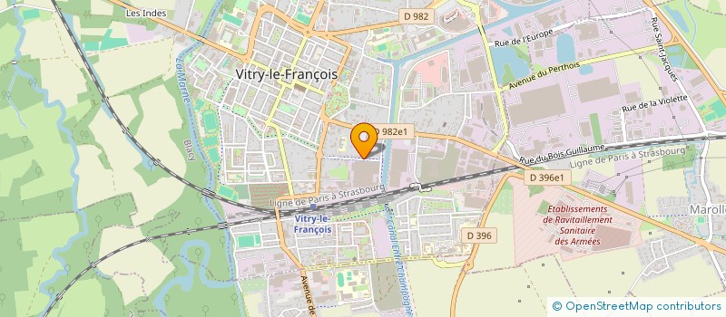 localisation de l'entreprise SCI DE LA RESIDENCE DES FONTAINES à VITRY-LE-FRANCOIS