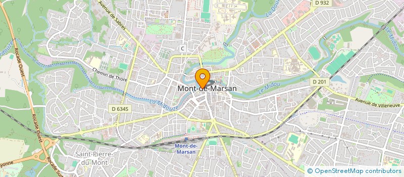 localisation de l'entreprise SCI DE LA RESIDENCE DU MARECHAL FOCH à MONT-DE-MARSAN