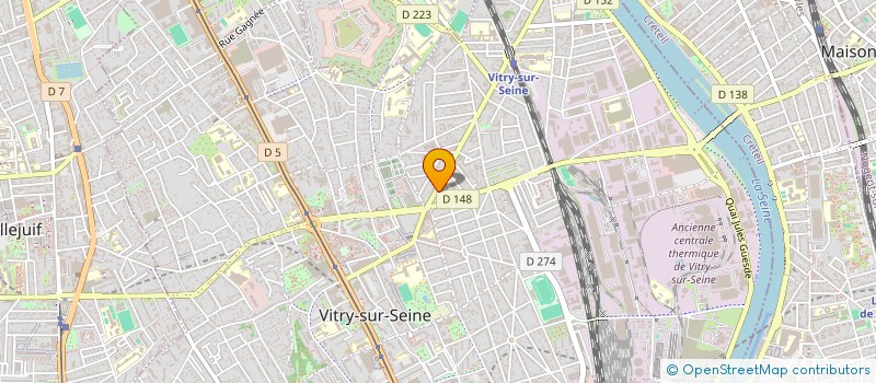 localisation de l'entreprise SCI DE LA RESIDENCE MAGINOT  VITRY-SUR-SEINE