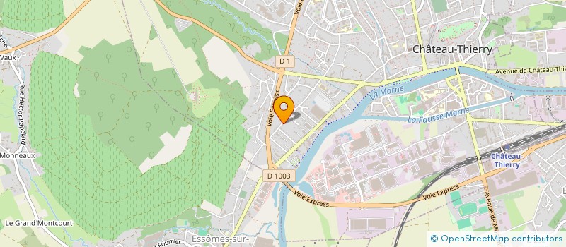 localisation de l'entreprise SCI DE LA RESIDENCE MANSUY  CHATEAU-THIERRY