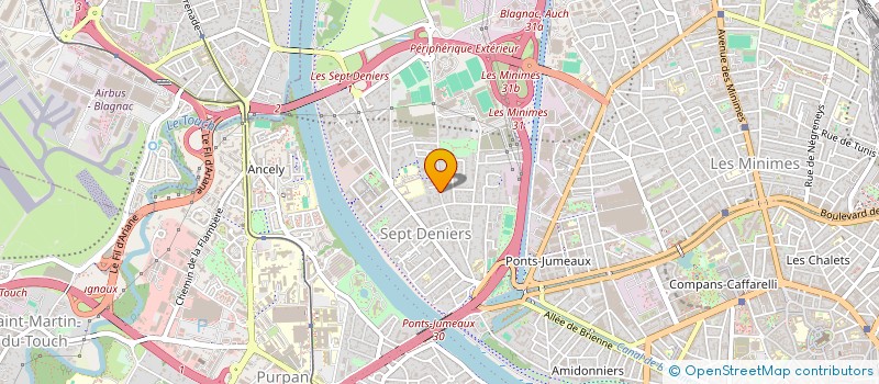 localisation de l'entreprise SCI DE LA RESIDENCE SAINT SAENS à TOULOUSE
