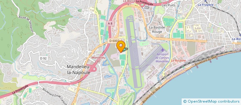 localisation de l'entreprise SCI DE LA RESISTANCE à MANDELIEU-LA-NAPOULE