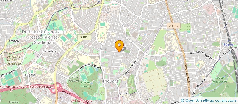 localisation de l'entreprise SCI DE LA RESISTANCE  TALENCE