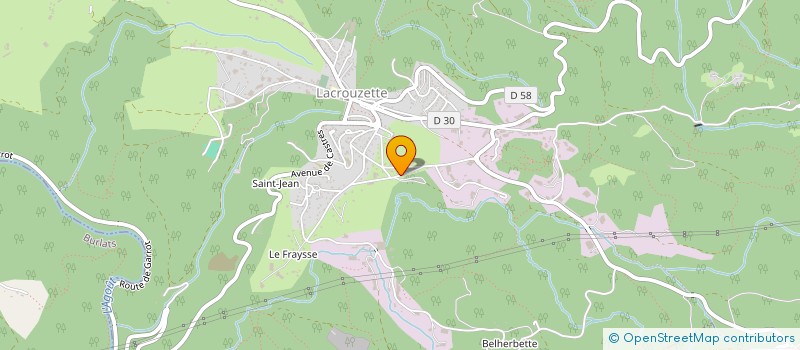 localisation de l'entreprise SCI DE LA RESSE  LACROUZETTE