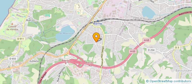 localisation de l'entreprise SCI DE LA RHUNE à BIARRITZ