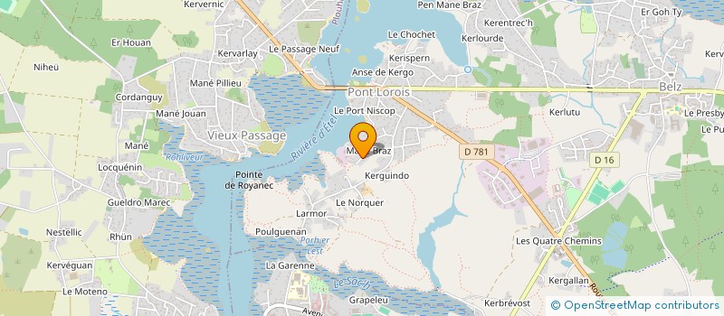 localisation de l'entreprise SCI DE LA RIA D'ETEL  BELZ