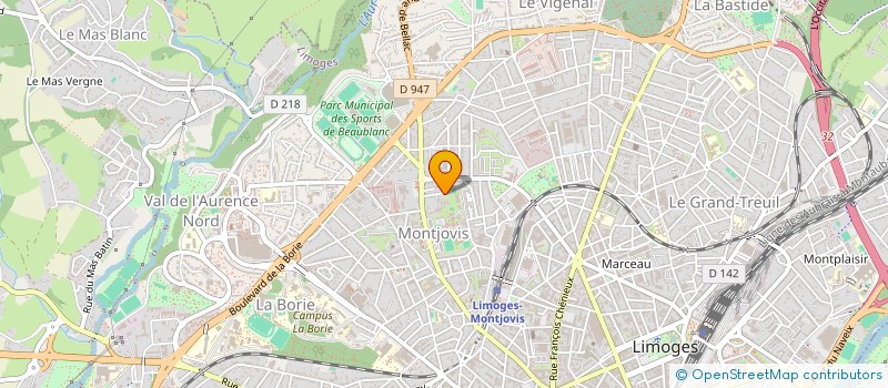 localisation de l'entreprise SCI DE LA RIBIERE à LIMOGES