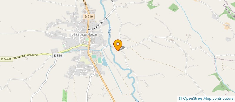 localisation de l'entreprise SCI DE LA RIBIERE FRANCHE à LEZAT-SUR-LEZE