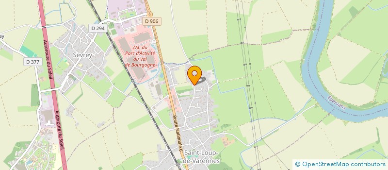 localisation de l'entreprise SCI DE LA RIEUTE  SAINT-LOUP-DE-VARENNES