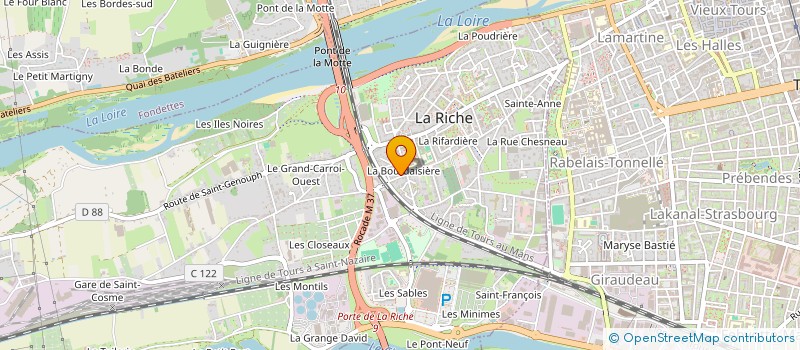 localisation de l'entreprise SCI DE LA RIFARDIERE  LA RICHE