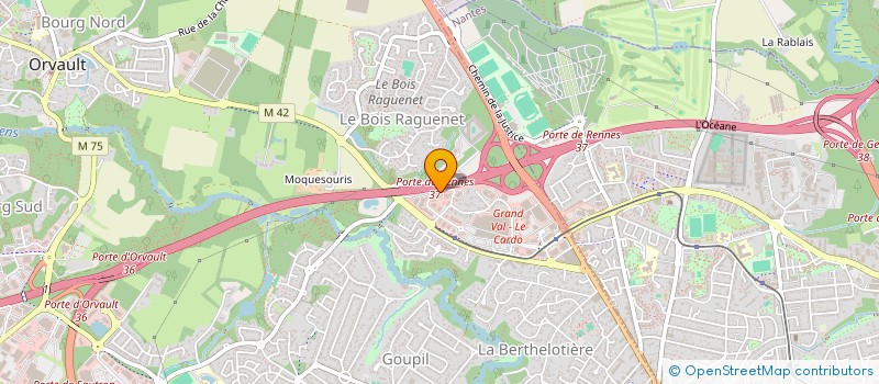 localisation de l'entreprise SCI DE LA RIGOTIERE à ORVAULT