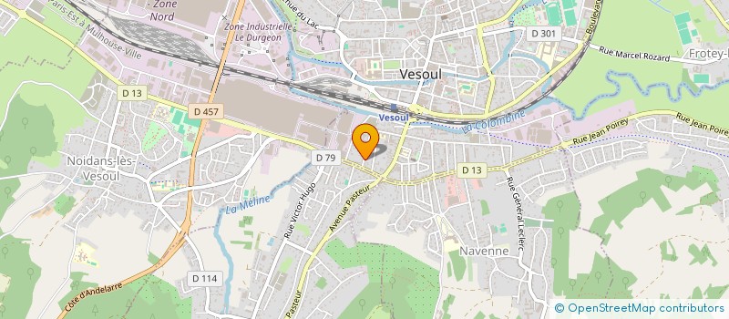 localisation de l'entreprise SCI DE LA RIOTTE à VESOUL