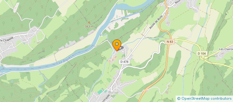 localisation de l'entreprise SCI DE LA RIOTTE  BUSY