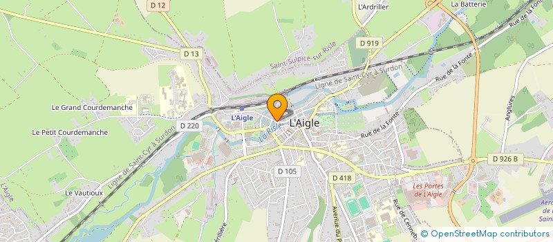 localisation de l'entreprise SCI DE LA RISLE à L'AIGLE