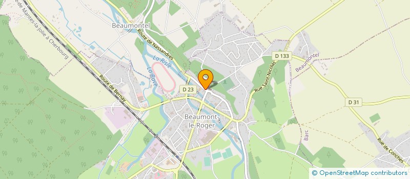 localisation de l'entreprise SCI DE LA RISLE  BEAUMONT-LE-ROGER