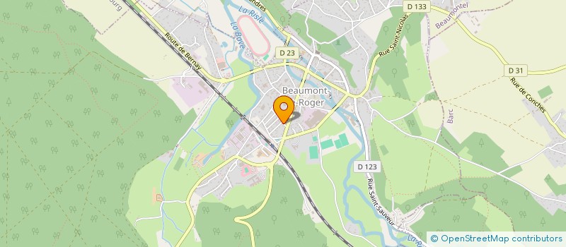 localisation de l'entreprise SCI DE LA RISLE  BEAUMONT-LE-ROGER