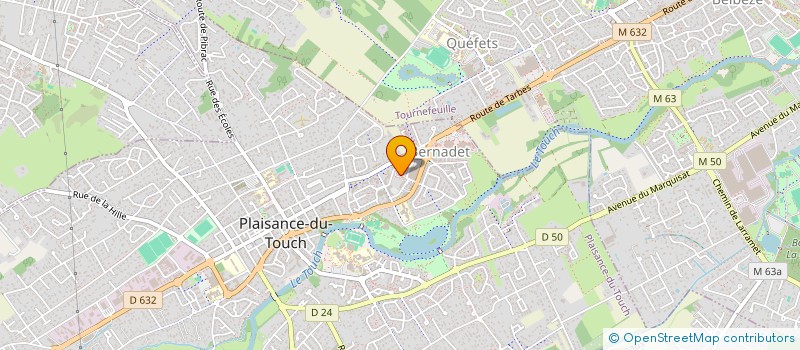 localisation de l'entreprise SCI DE LA RIVIERE  PLAISANCE-DU-TOUCH