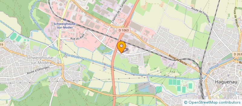 localisation de l'entreprise SCI DE LA RIVIERE  HAGUENAU